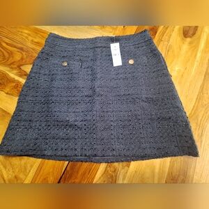 LOFT Blue A-Line Mini Skirt for Work